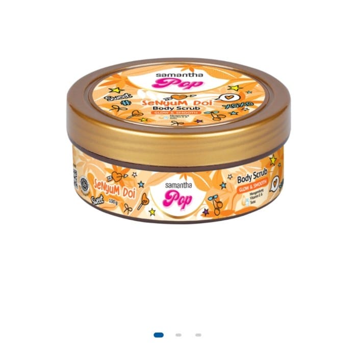 SAMANTHA POP BODY SCRUB 100GR LULUR MANDI PERAWATAN BADAN / TUBUH