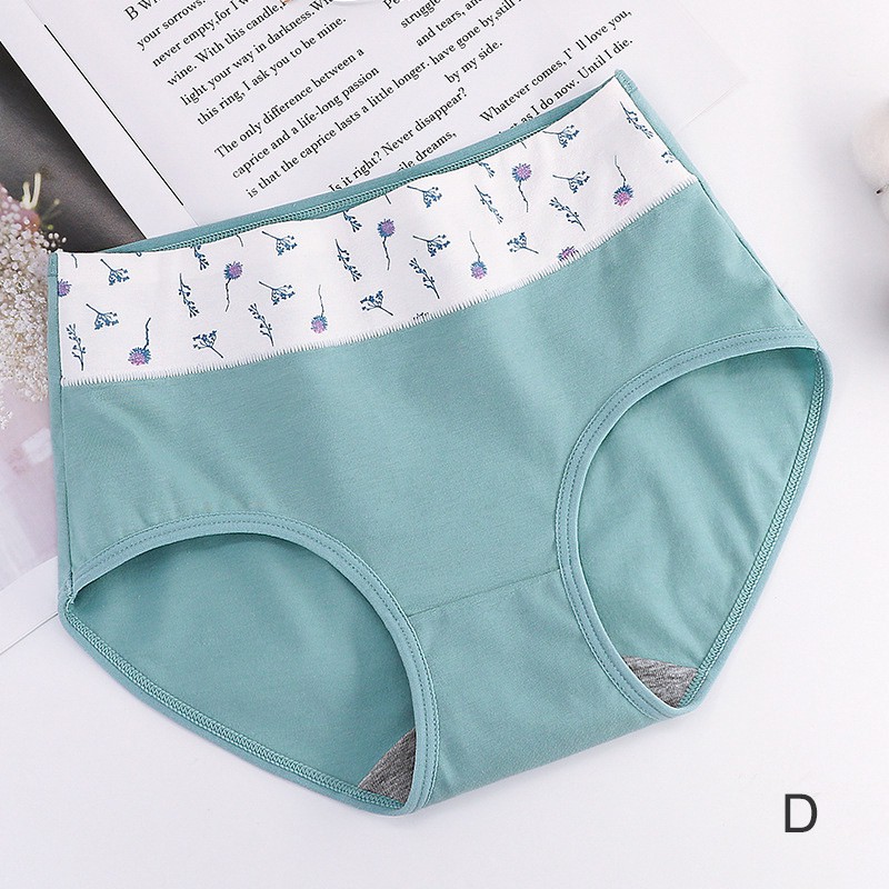 Celana Dalam Wanita Pinggang Tinggi Katun Kenyamanan Bernapas Singkat Cotton Panties