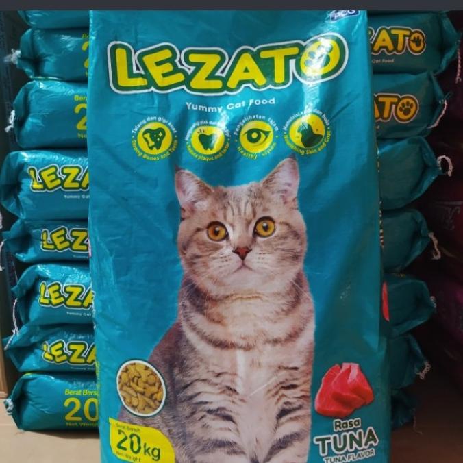 

Lezato Tuna Flavor 20Kg Makanan Kucing Gosend Grab