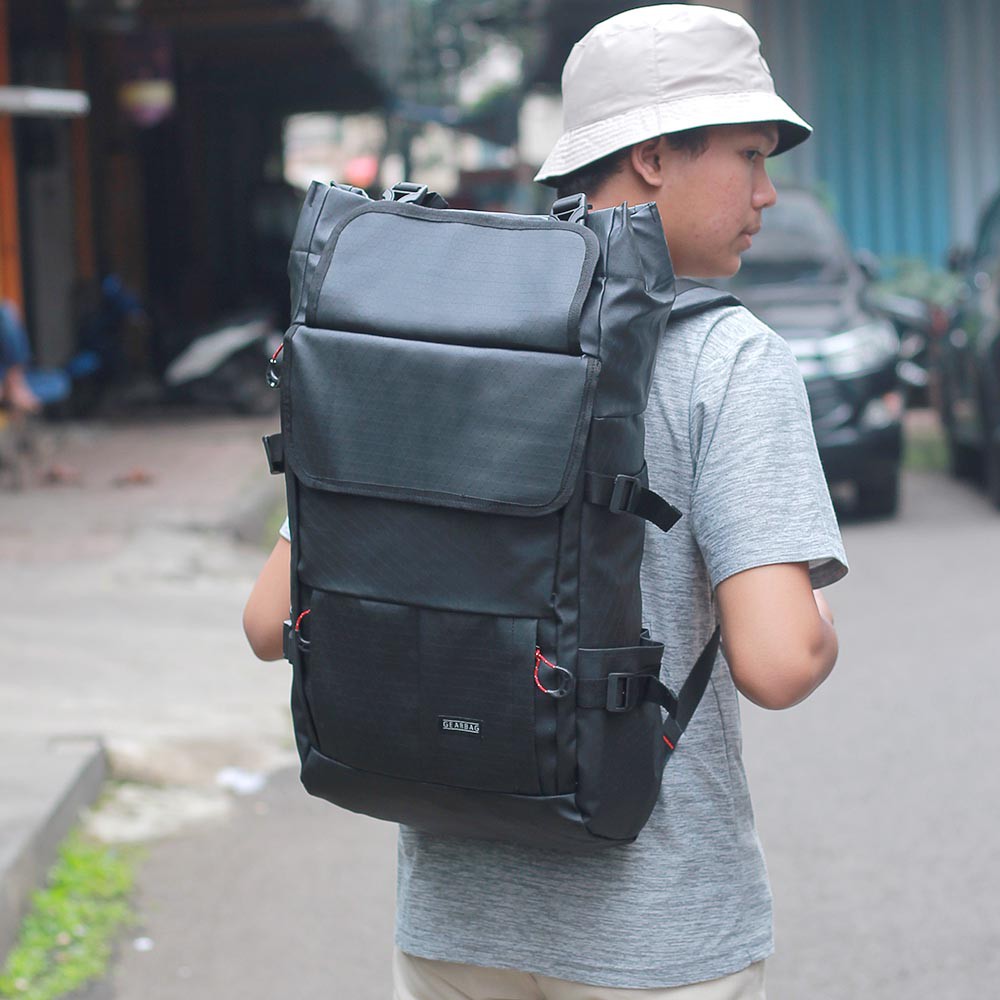 Tas Ransel Laptop Pria Premium Tebal Original Montaza x Gearbag Sacma BA Wanita Sepeda Motor Bikers