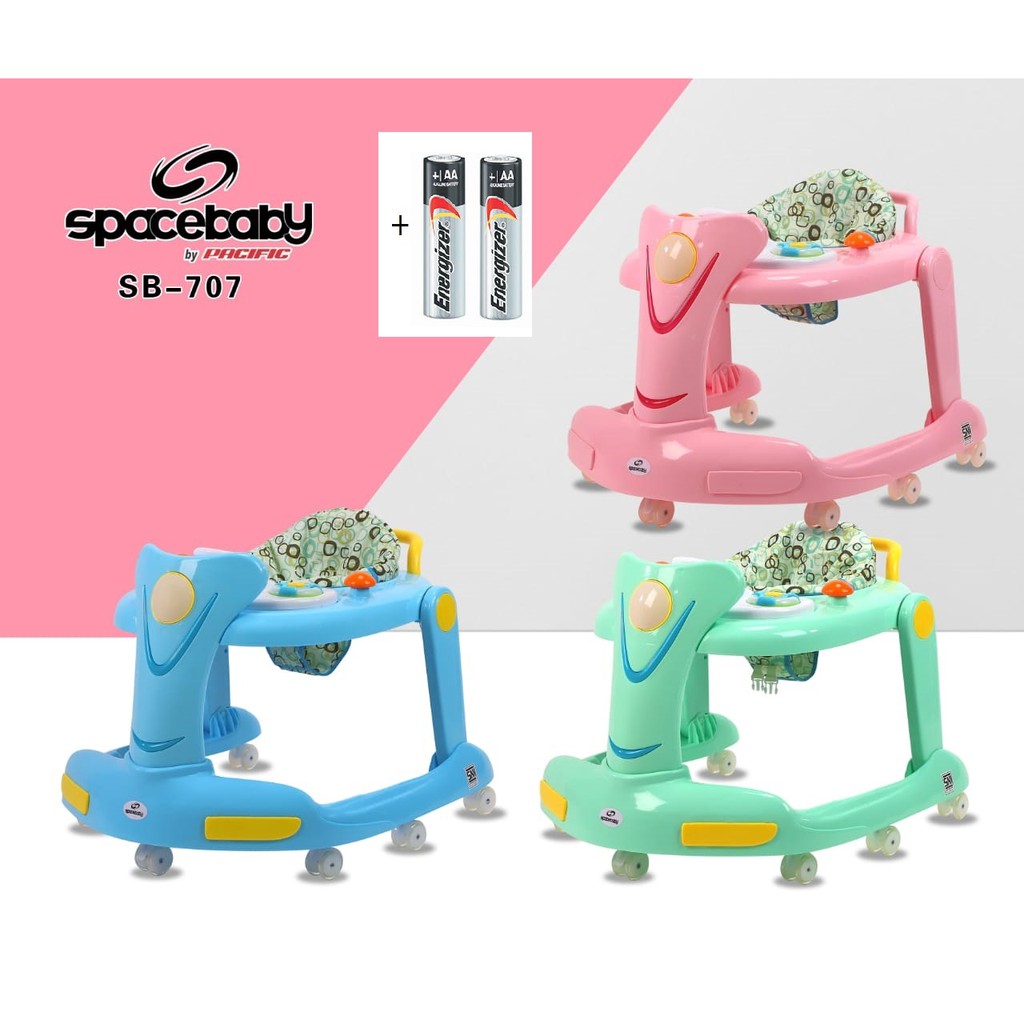 SPACE BABY SB 705 707 Baby Walker 2 in 1 Push Walker Alat Belajar Jalan Bayi SPACEBABY [ * FREE PACKING DUS ALAS ]