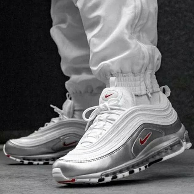 nike air max 97 silver metallic