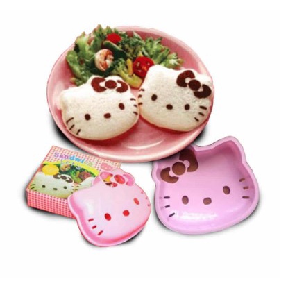 Cetakan roti/nasi karakter hello kitty beruang mobil sandwich