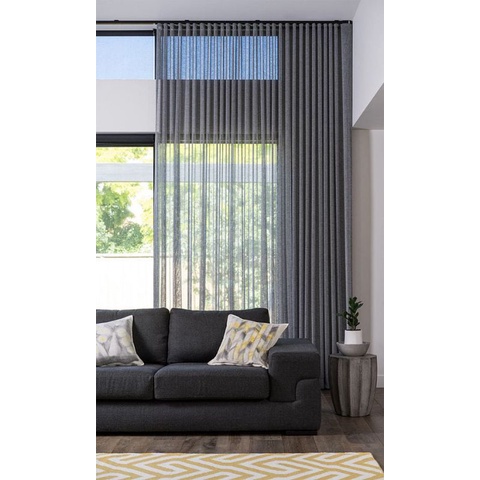 vitrase gorden warna abu model smokring lebar 200cm 24 ring