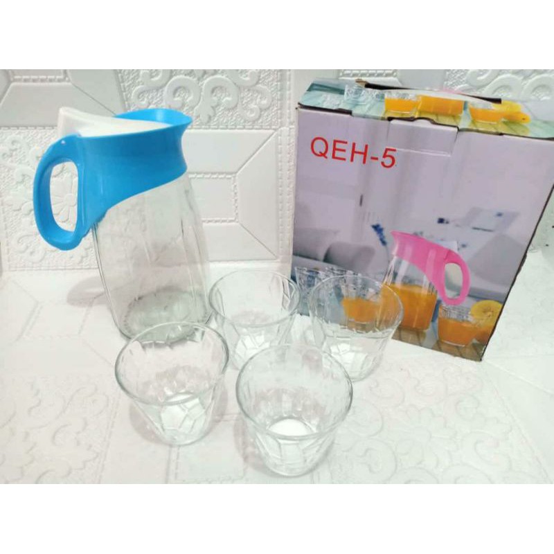 Glassware set 4 Gelas+1 Tekko