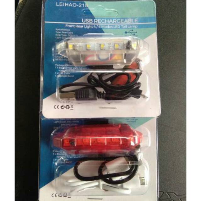 Lampu Sepeda LED Premium Lipat, MTB, Roadbike