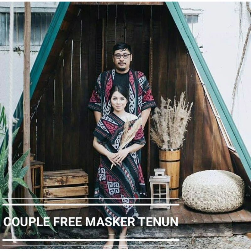 Couple Tenun/Couple Prewedding/Couple Ethnik/Couple Dress diandra dan kimono full tenun