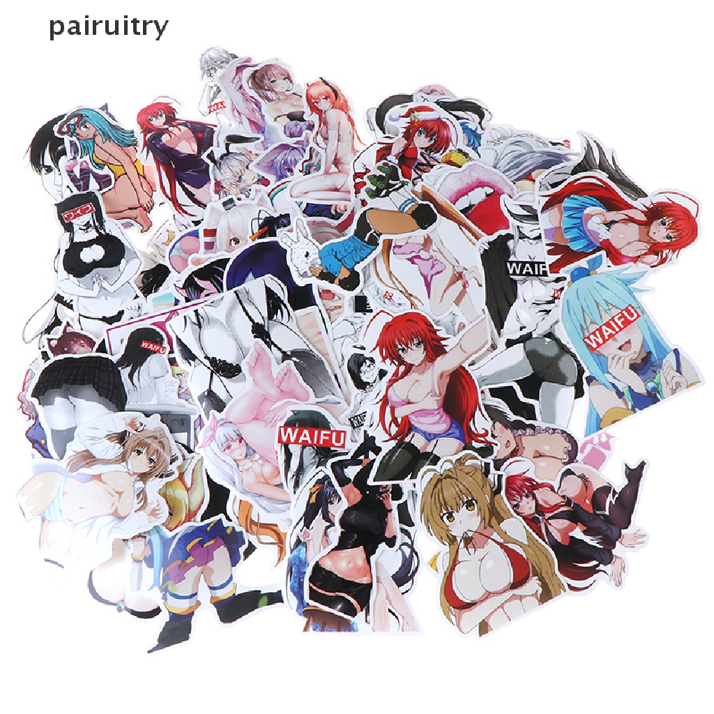 Prt 100Pcs Stiker Motif Anime Wanita Sexy Untuk Dekorasi Scrapbookkoperlaptopgitar DIY PRT