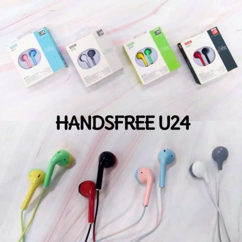 Headset U24 Macaron Color HIFI Headset / Headset warna