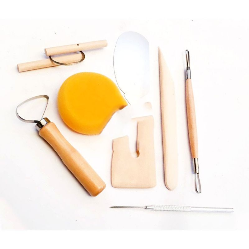 

V-tec Alat Clay Tool Set E 005-8B / Pottery Sculpting Clay E 005/8B Alat Ukir ALAT Cukil