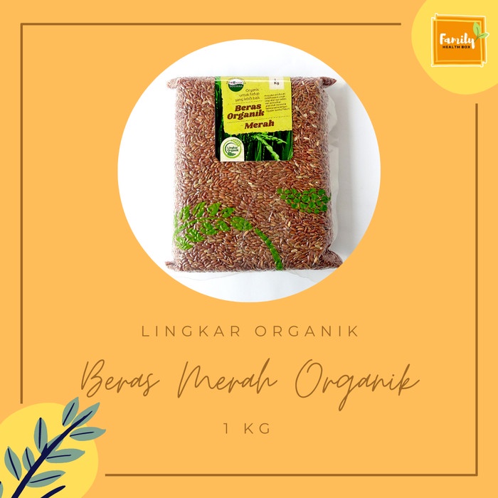 

Beras Merah Organik by Lingkar Organik Kemasan Vakum 1kg