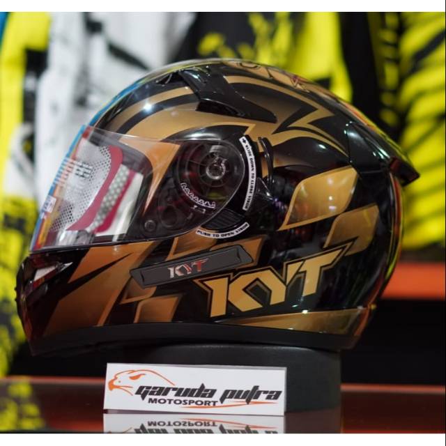 KYT K2 RIDER WORLD GP BLACK GOLD