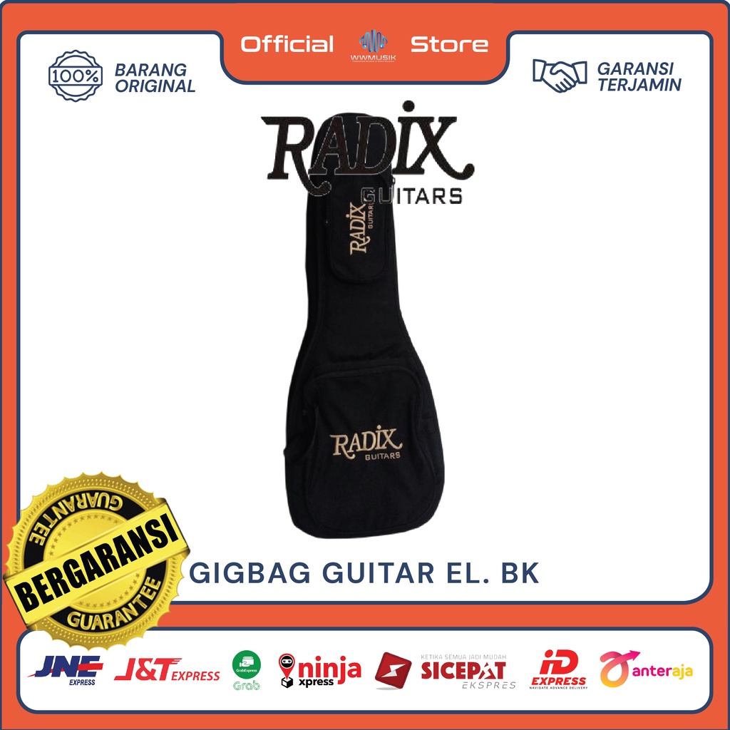 Softcase Gitar Bass RADIX ARTROCK GENTA BD DHS MINI PROMO Black Series Gigbag Tebal Tas Akustik Elek