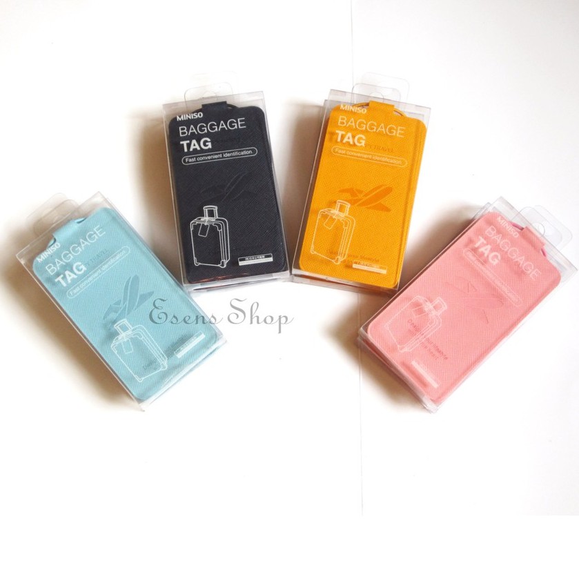 Baggage tag/luggage tag/gantungan koper/asesoris tas/miniso original import