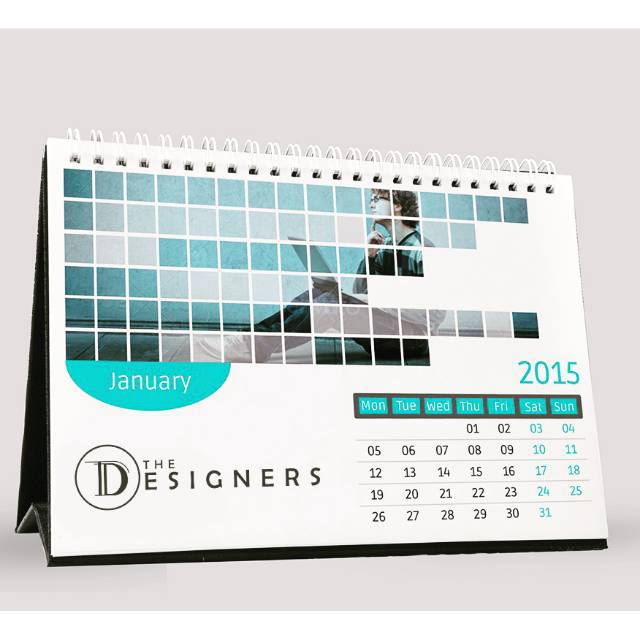 

custom kalender 2020 meja perusahaan desk calendar tatakan hard cover A5