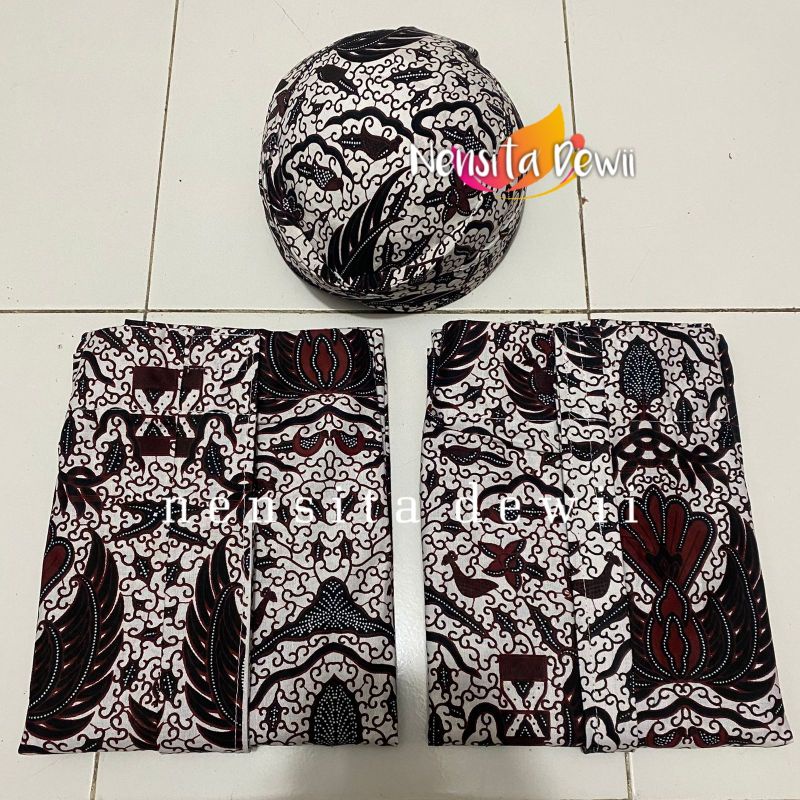 Set Blangkon + Jarik Instan / Uwer Garuda