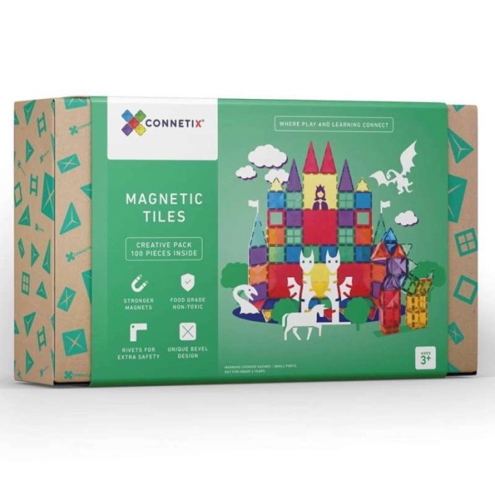 Connetix Magnetic Tiles 100pcs