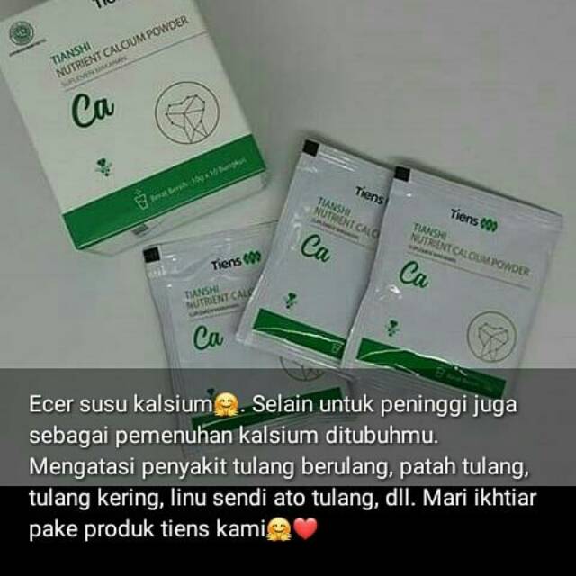 

Susu Kalsium Tinggi | NHCP TIENS | Peninggi Badan Original TIENS