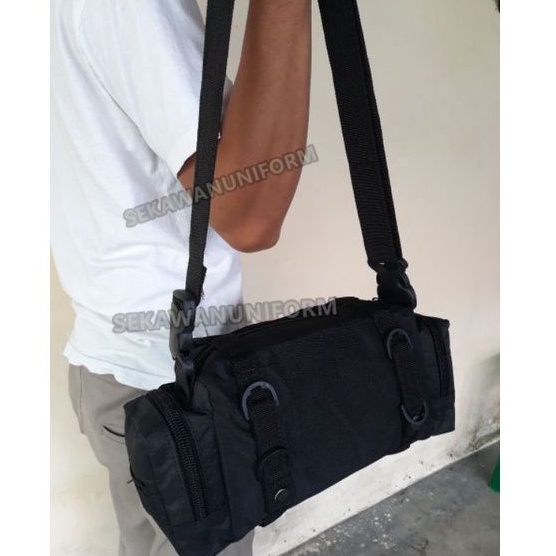 Tas Selempang Hitam Army Tactical