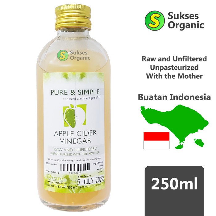 

Apple Cider Vinegar / Cuka Apel | 250ml | Verdure