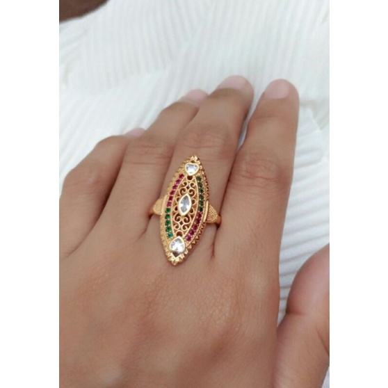 Cincin Bunga Kendari Dubai. yaxiya .perhiasan wanita-H