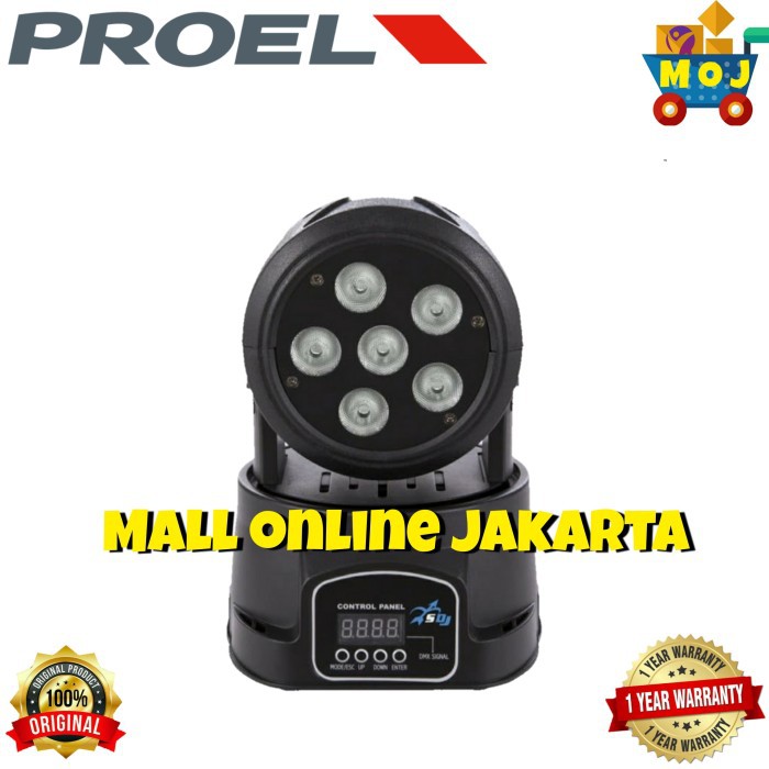 Mini moving head proel sg smtwhdl lampu led panggung original