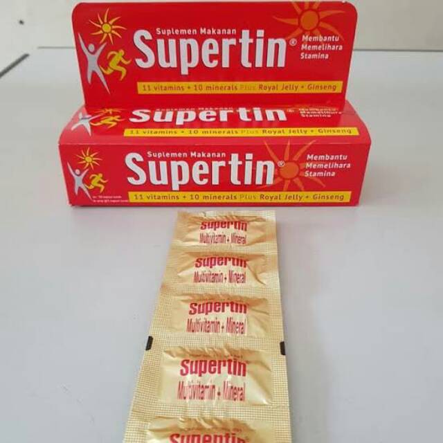 Supertin Kapsul Suplemen Kesehatan Multivitamin Meningkatkan Daya Tahan Tubuh