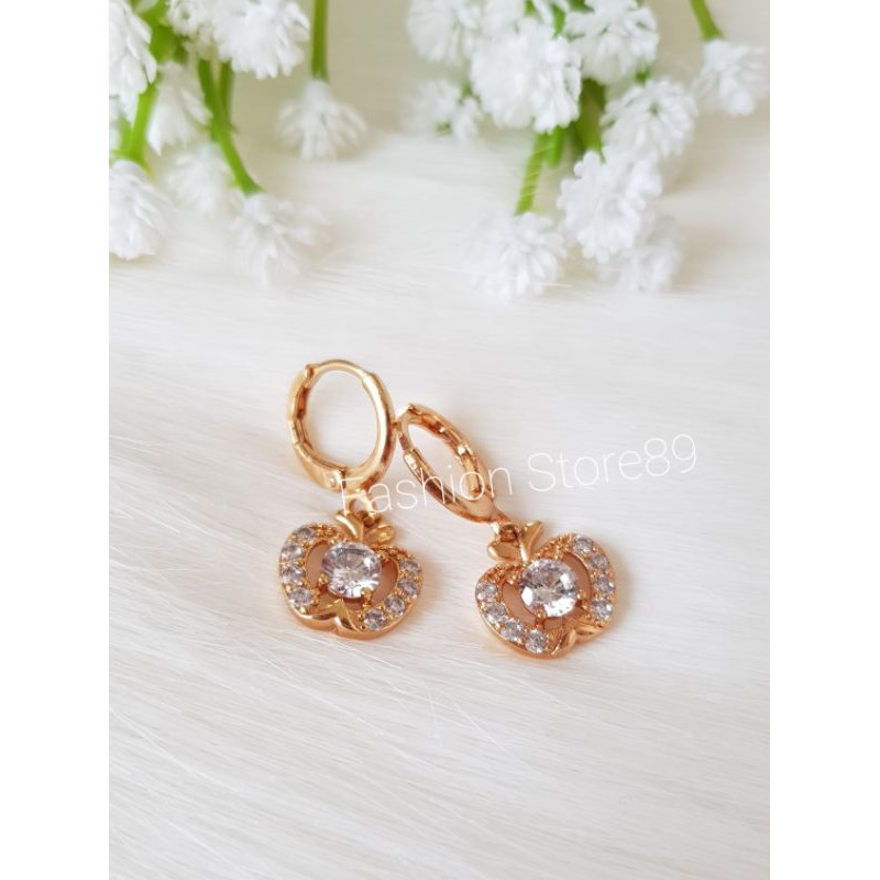 Anting Fashion Apel xuping anting fashion import Apple permata anting jurai xuping