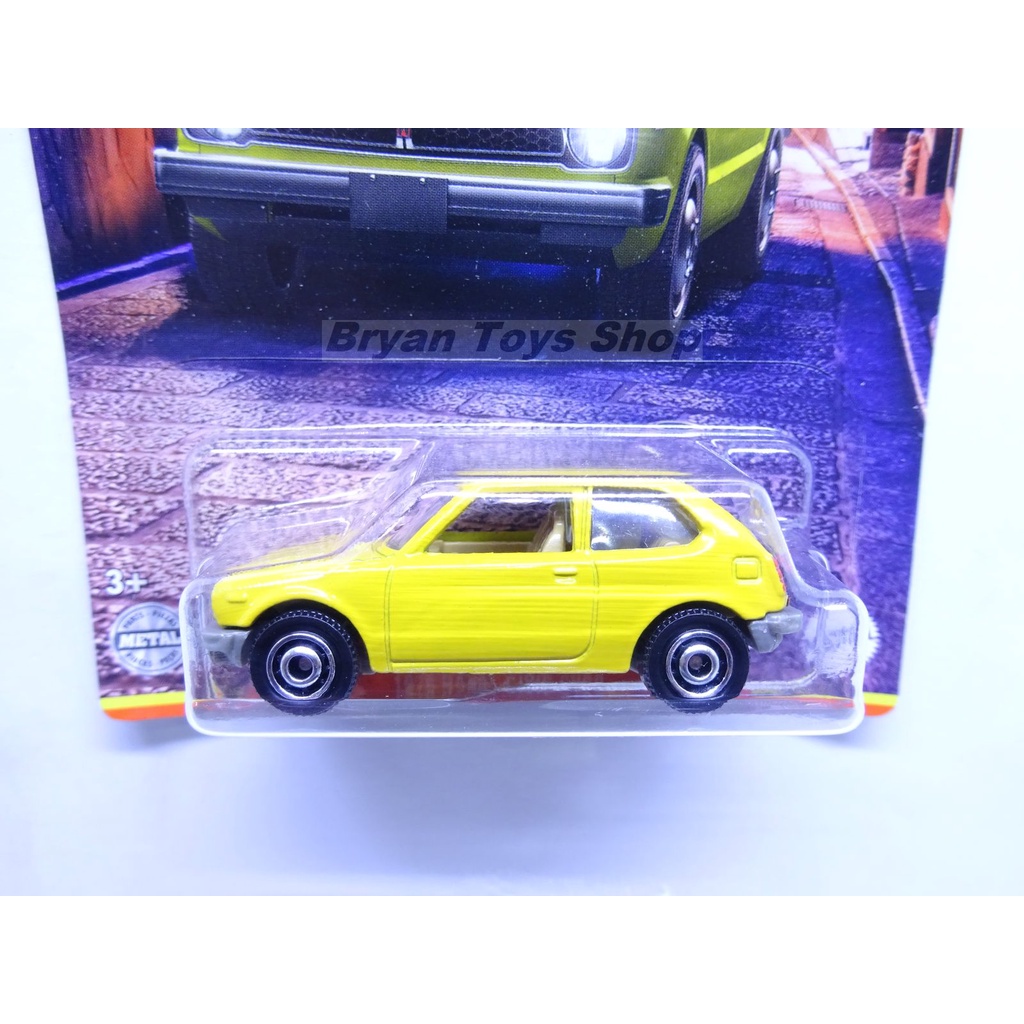 Matchbox Japan Origins 1976 Honda Civic CVCC Kuning