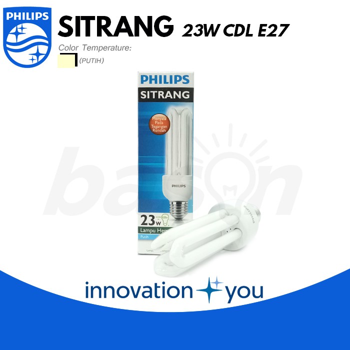 PHILIPS Sitrang 23W - Lampu Hemat Energi - Putih