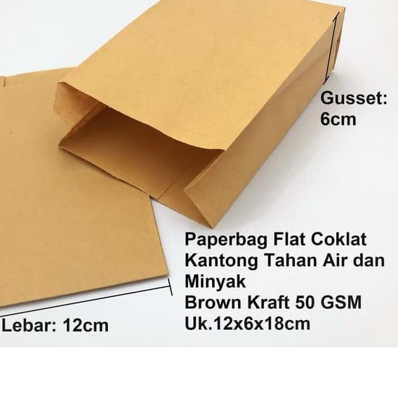 

❋ Paper Bag - Kantong Kertas - Coklat Polos (M) ➺