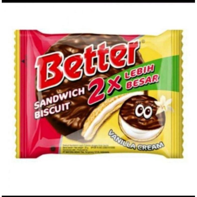 

BETTER SANDWICH 22 GRAM (1 PaCK ISI 12) TERMURAH