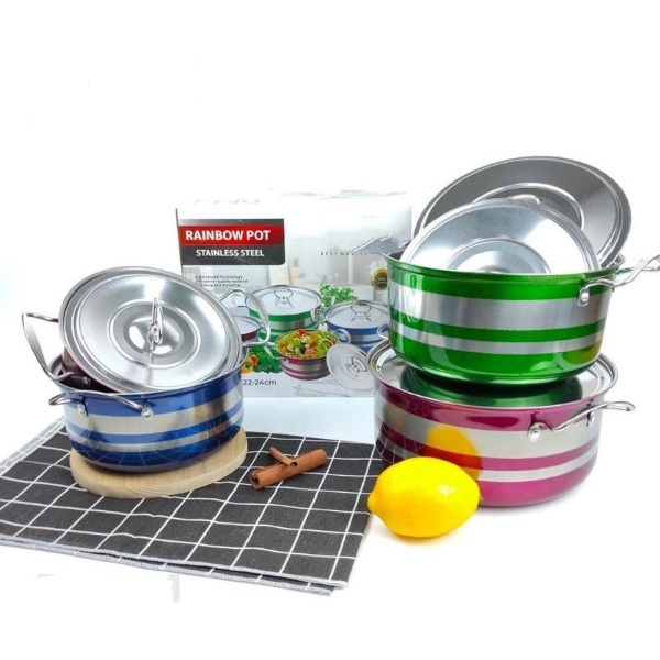 BMW PANCI WARNA SET 4IN1 / PANCI STAINLESS STEEL RAINBOW COLORS