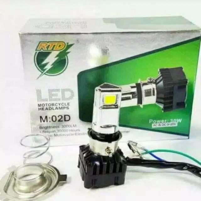 LAMPU LED DEPAN RYD 3 SISI AC DC WHITE MO2D RTD