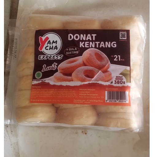 

YAMCHA DONAT KENTANG 380gr ISI 21 & ISI 10