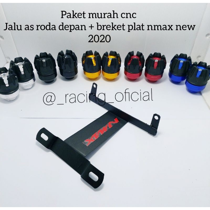 1 set plat nmax new dudukan plat new nmax breket kumis dan jalu as naga