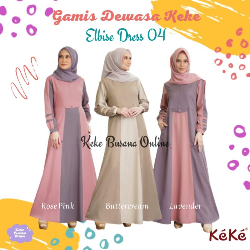 Gamis Dewasa Keke ~ Elbise Dress 04 ~