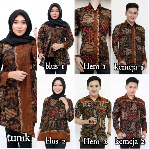 Rama Shinta Couple - Melani Set Couple Lilit Rovella Batik Couple Modern