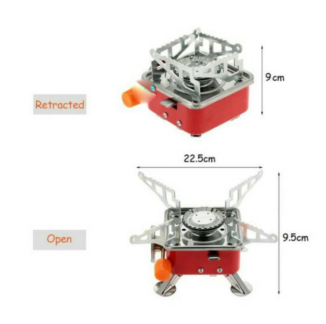 Alat Masak Kompor Portable Kotak Kemping Gunung / Camping Stove K-202 Outdoor