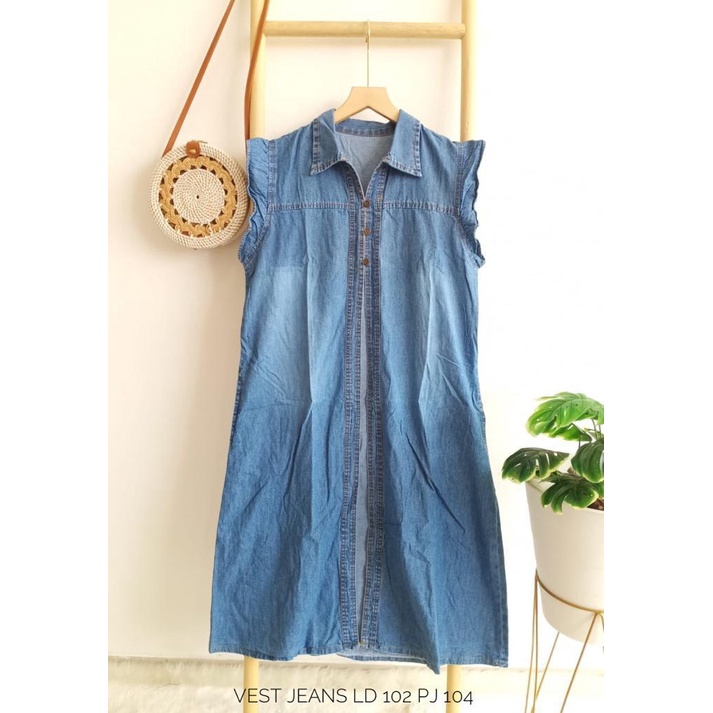 Rompi Vest Jeans Wanita