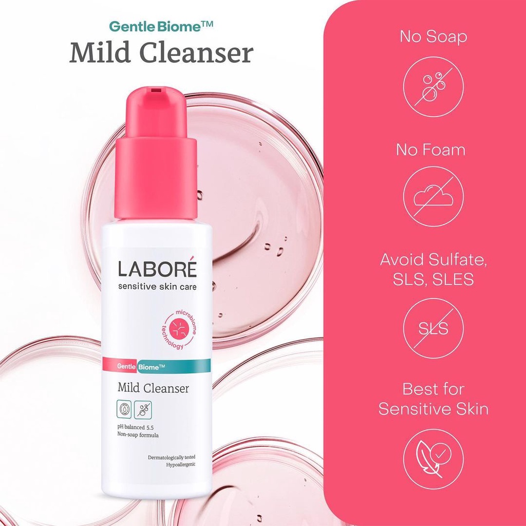 LABORE Gentle Biome Mild Cleanser untuk Kulit Sensitif