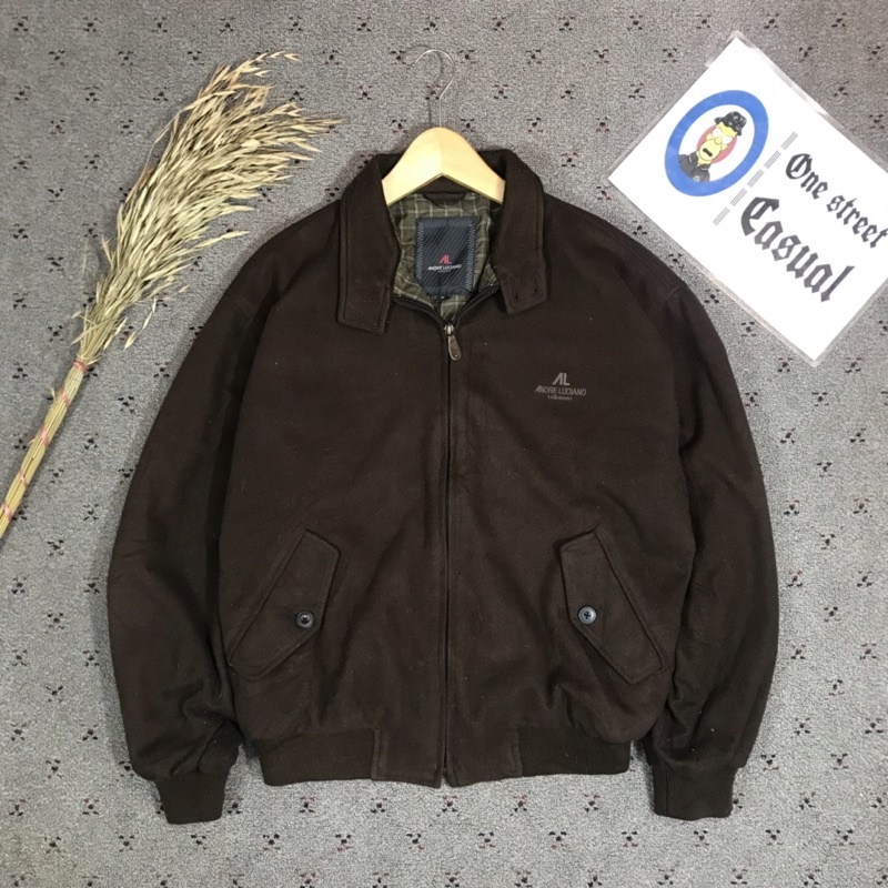 jaket casual vintage flight harrington andre luciano second original