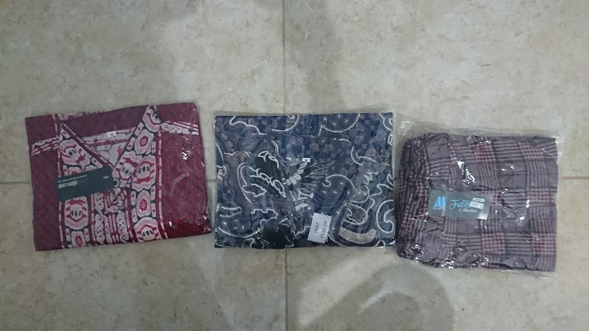 Trolistore Grosir Grup Batik Pria Motif Bppd Kemeja Batik Pria Coklat Hitam Lengan Pendek Pekalongan