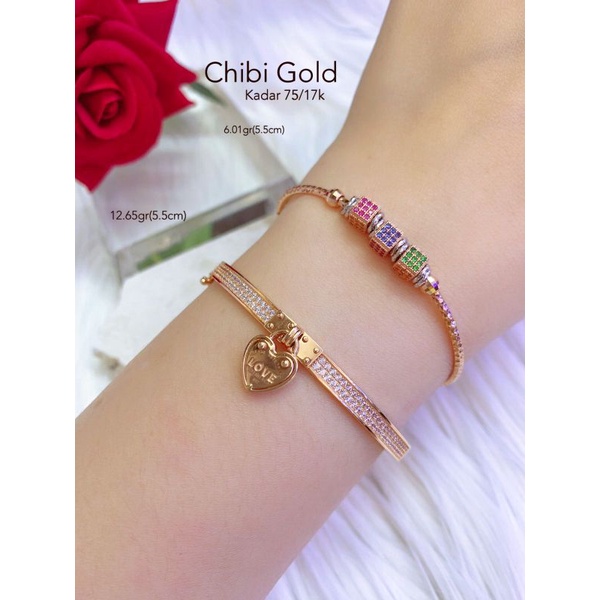 CHIBIGOLD - Gelang tangan bangle emas asli 751265601 #chibigold