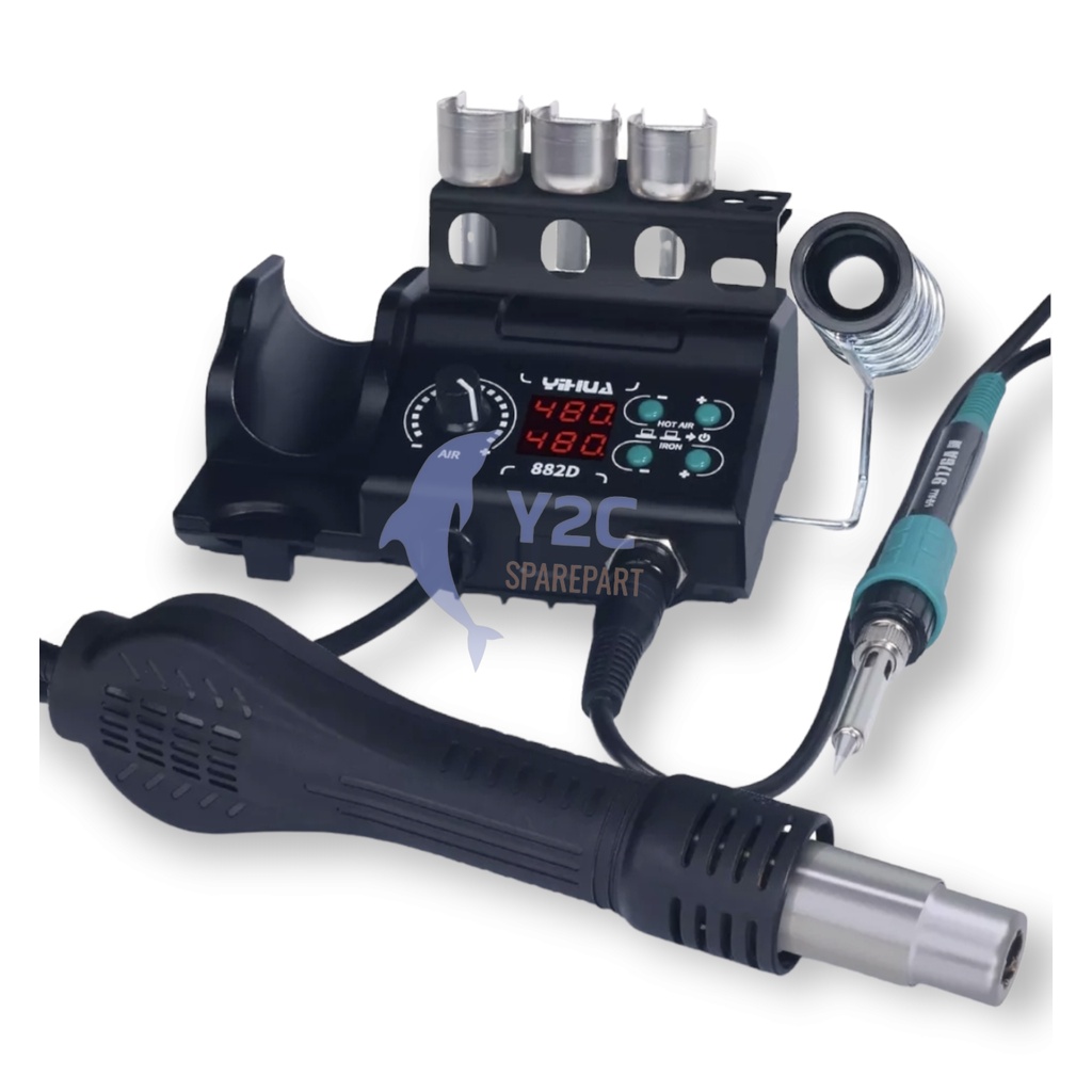 BLOWER / SOLDER UAP YIHUA 882D UPGRADE VERSI + SOLDER ORIGINAL / ALAT SERVIS SERVICE HP