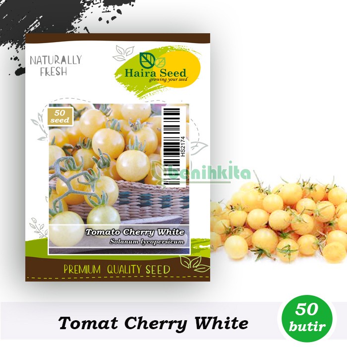 Benih-Bibit Tomat Cherry White/Putih (Haira Seed)