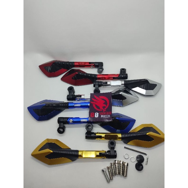 Spion Tomok V2 Full CNC Two-tone Spion Tomok Dua Warna Full CNC Universal Beat Mio Scoopy Nmax Aerox Lexi PCX Vixion Sonic Jupiter Vario