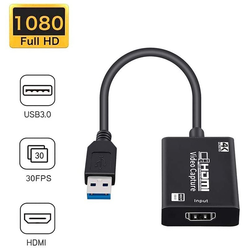 HDMI Video Capture Card USB 3.0 Full HD 1080P 4K Hdmi Capture Cable