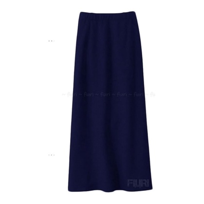 ROK A-LINE SUPER JUMBO ROK PAYUNG ROK LEETER A-LINE L5 L6 L7 L8-Navy