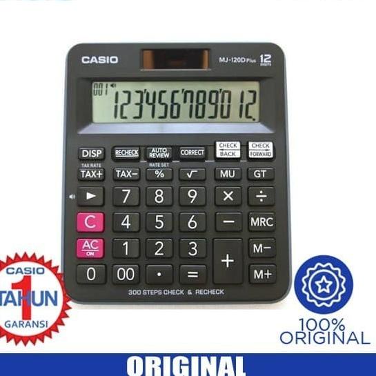 

Update! KALKULATOR MEJA KANTOR MJ 120 D PLUS 12 DIGIT - CALCULATOR CASIO MJ-120D PLUS MURAH